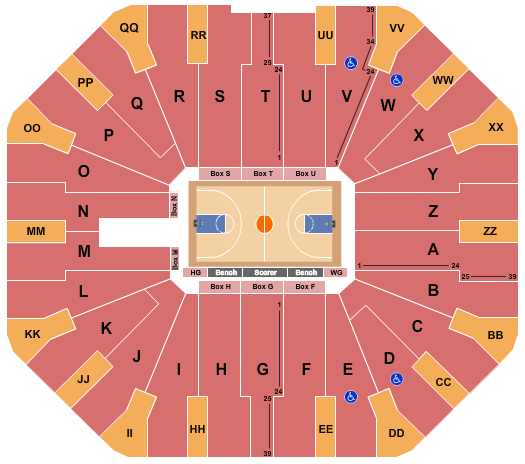 Don Haskins Center Seating Chart: Basketball - Globetrotters