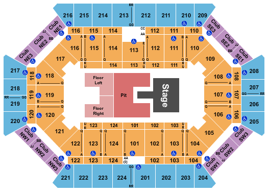 Donald L. Tucker Civic Center Seating Chart: Brantley Gilbert