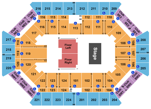 Donald L. Tucker Civic Center Seating Chart: The Thorn