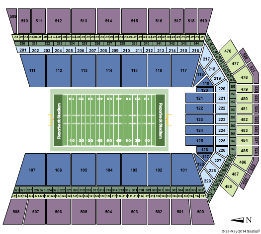 P Reynolds Stadium Seating Chart