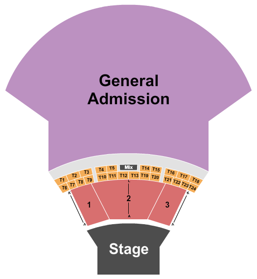 Doral Amphitheater at Doral Central Park Seating Chart: Endstage 2