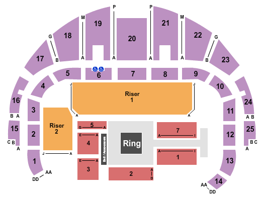 Dothan Civic Center Seating Chart: TNA Wrestling