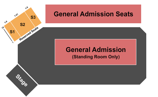 Douglas County Fairgrounds and Events Center Seating Chart: GA & RSV 2