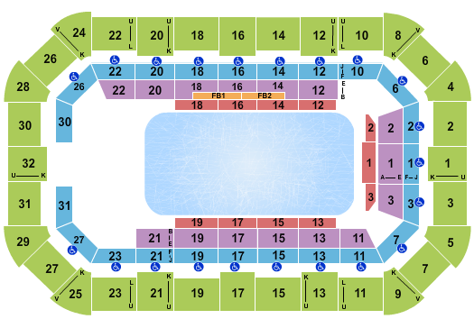 Dow Arena At Dow Event Center Seating Chart: Disney On Ice