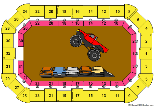 Dow Event Center Seating Chart