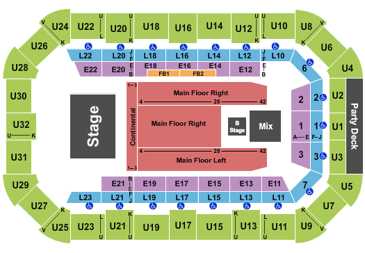 Wendler Arena At Dow Event Center Seating Chart: Third Day