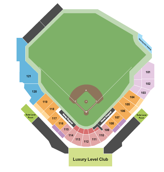 Covenant Health Park Seating Chart: Baseball