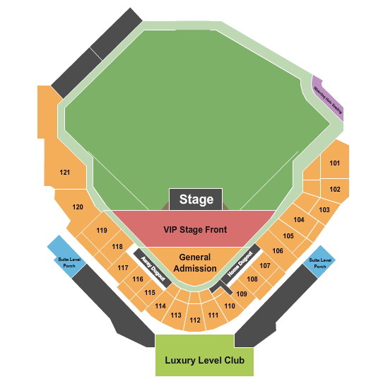 Covenant Health Park Seating Chart: Knoxville Music Fest