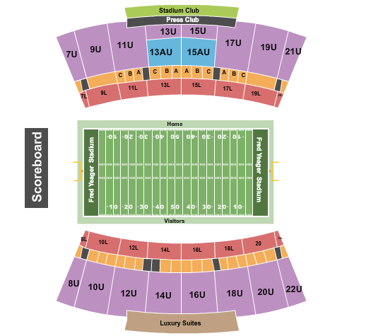 Doyt Perry Stadium Map