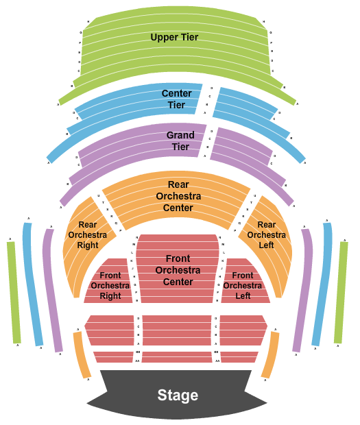 Dr. Phillips Center - Steinmetz Hall Seating Chart: Endstage Rows 2