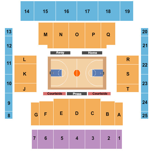 Drake Knapp Center Seating Chart