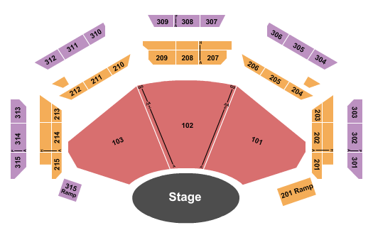 Dream City Church - Phoenix Seating Chart: Endstage 100s-300s