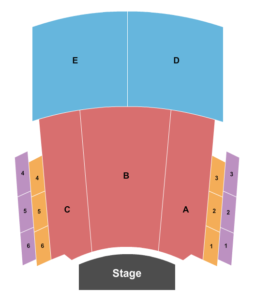 Fletcher Opera Theater At Martin Marietta Center for the Performing Arts Seating Chart: Endstage 2