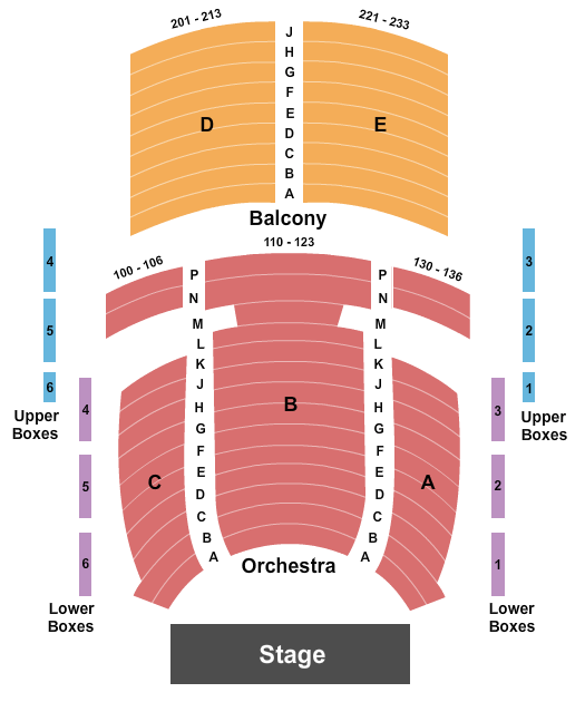 Fletcher Opera Theater At Martin Marietta Center for the Performing Arts Seating Chart