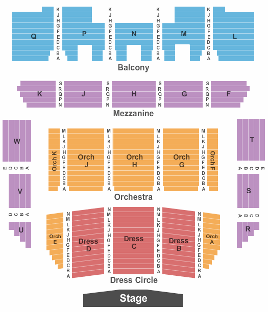Duke Energy Center for the Performing Arts - Raleigh Memorial Auditorium Seating Chart: Celtic Woman