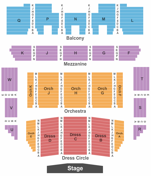 Raleigh Memorial Auditorium At Martin Marietta Center for the Performing Arts Seating Chart: End Stage
