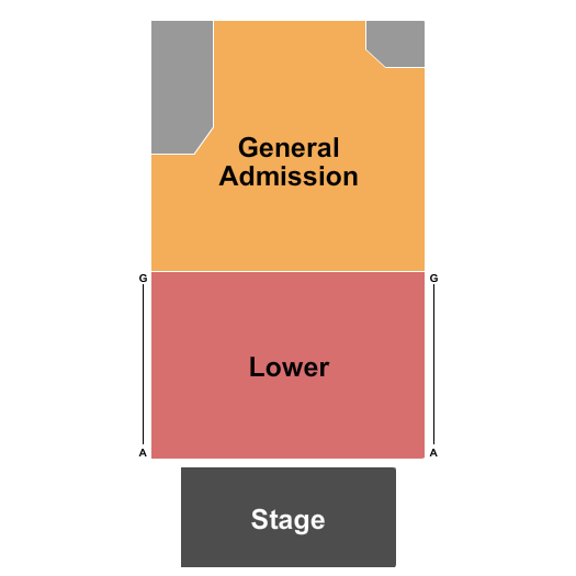 Duling Hall Seating Chart: Lower/GA