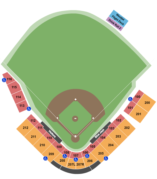 TD Ballpark Map