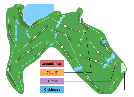Dunes Golf and Beach Club Seating Chart: Golf