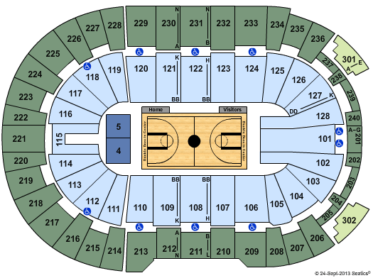 Dunkin Donuts Center Seating Chart With Rows