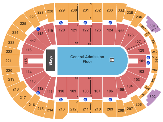 Seating Chart Providence Dunkin Donuts Center