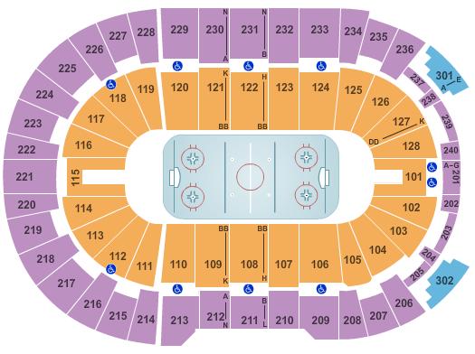 Amica Mutual Pavilion Seating Chart: Hockey