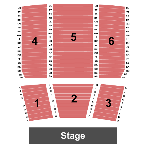 Dunn Center For The Performing Arts Seating Chart