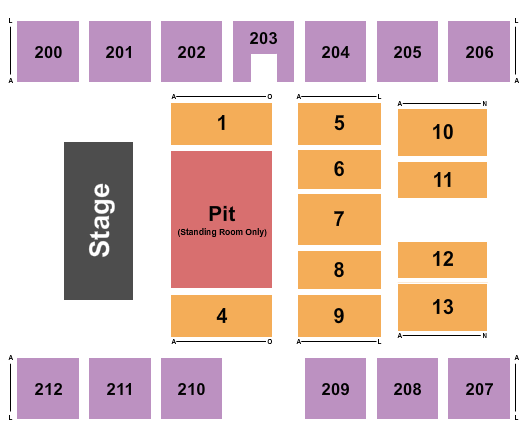 Duplin County Events Center Seating Chart: Endstage GA Pit