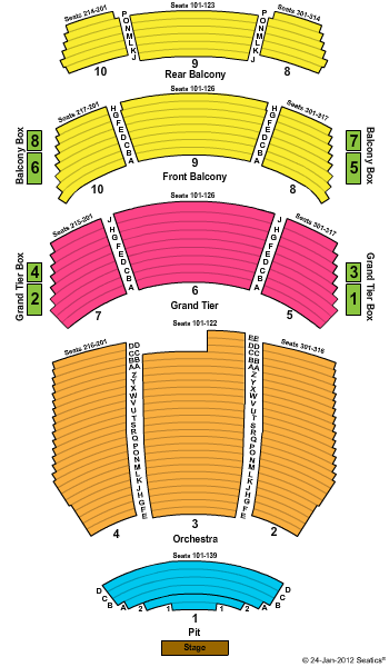Durham Performing Arts Center Seating Chart