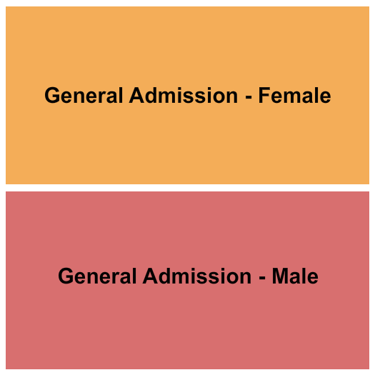 E11Even Miami Seating Chart: Male GA/Female GA