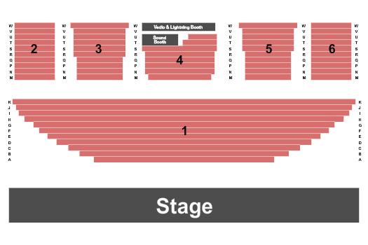 EAC Fine Arts Center Seating Chart: Endstage