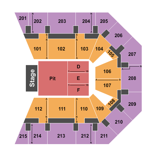 EECU Center Seating Chart: Endstage GA pit