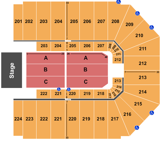 EJ Nutter Center Seating Chart