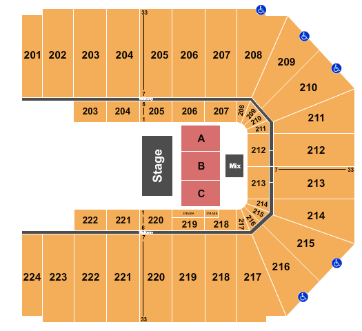 EJ Nutter Center Seating Chart: Quarter House RSV