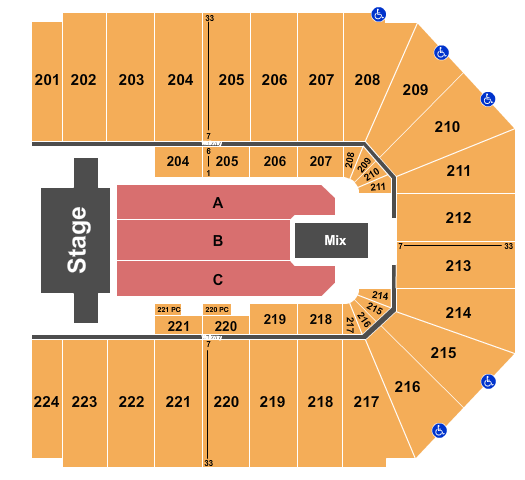 EJ Nutter Center Seating Chart: TSO