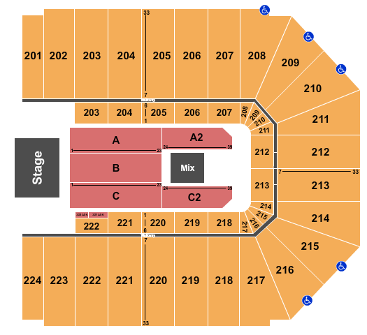 EJ Nutter Center Seating Chart: Third Day