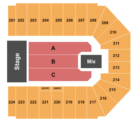 Trans-Siberian Orchestra EJ Nutter Center Seating Chart