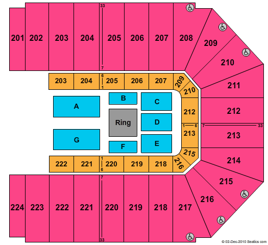 EJ Nutter Center Seating Chart