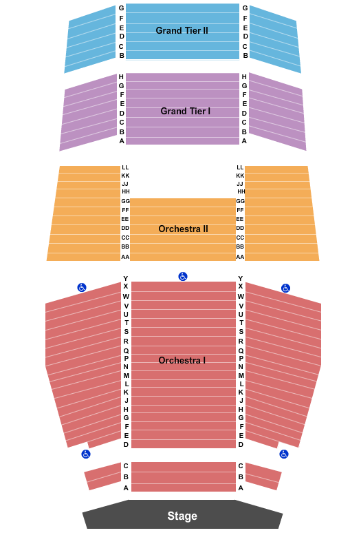 EKU Center For The Arts Seating Chart: Endstage 2