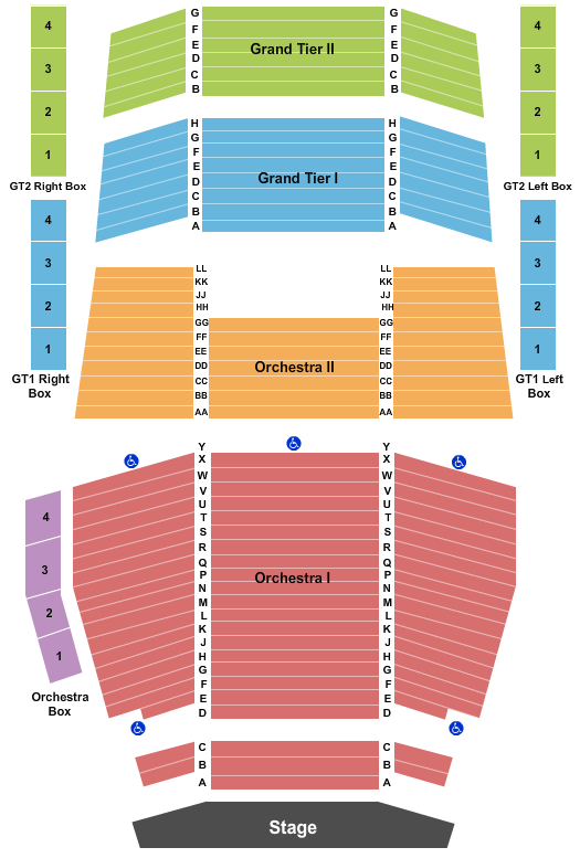EKU Center For The Arts Seating Chart: Endstage Boxes