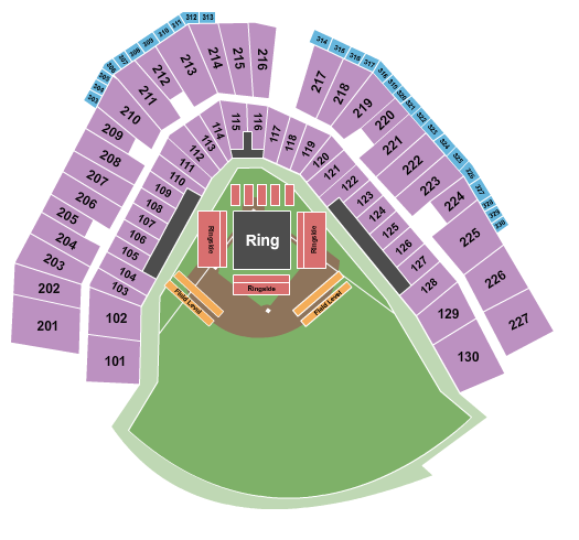 ESL Ballpark Seating Chart: Concert 2