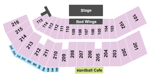 ESL Ballpark Seating Chart: Concert