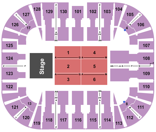 EagleBank Arena Seating Chart