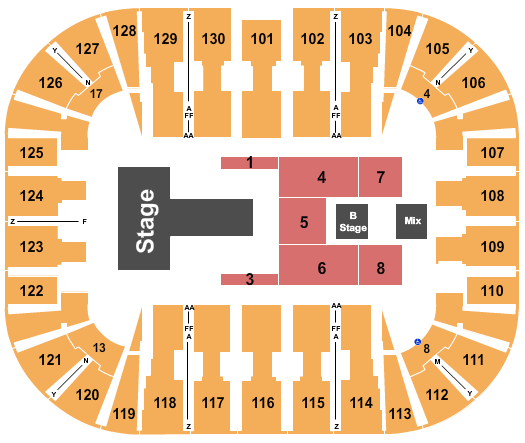 EagleBank Arena Seating Chart: Badshah