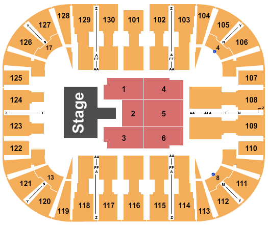 EagleBank Arena Seating Chart: Christian Nodal
