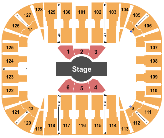EagleBank Arena Seating Chart: Cirque - Corteo