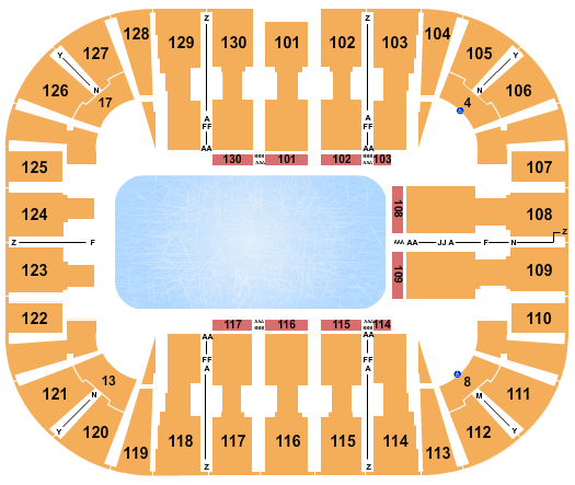 EagleBank Arena Seating Chart: Disney on Ice