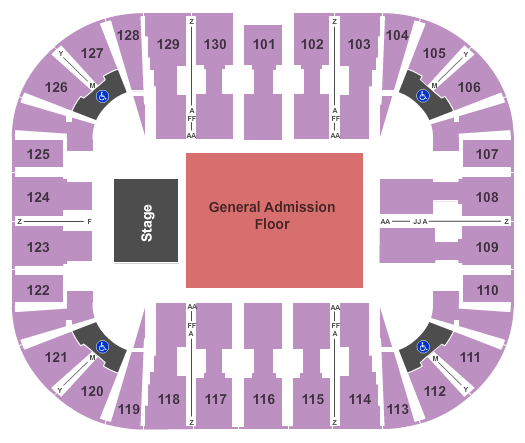 EagleBank Arena Seating Chart: GA Floor