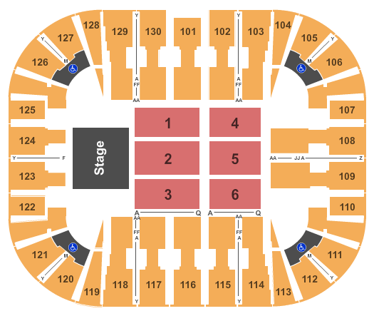 EagleBank Arena Seating Chart