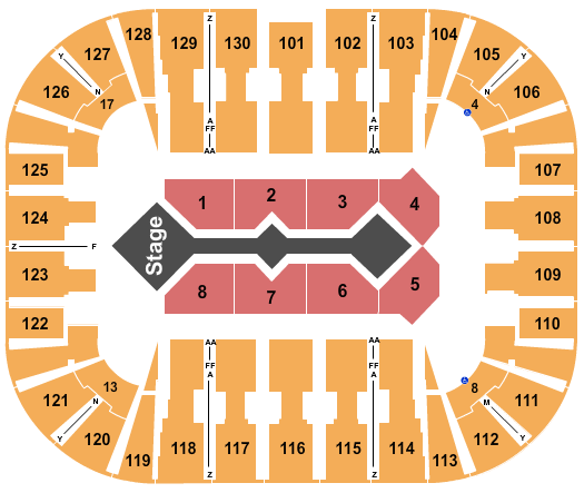 EagleBank Arena Seating Chart: For King And Country